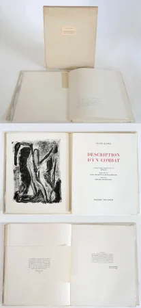 挿絵入り本 Atlan - Kafka. DESCRIPTION D'UN COMBAT. 16 ithographies originales d'Atlan (1946)