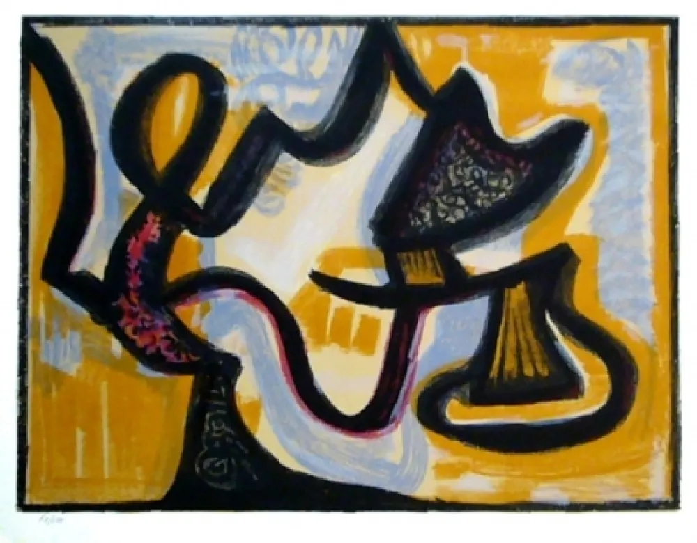 リトグラフ Atlan - Le Simoun