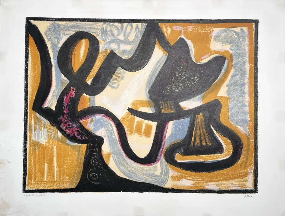 リトグラフ Atlan - Le Simoun 