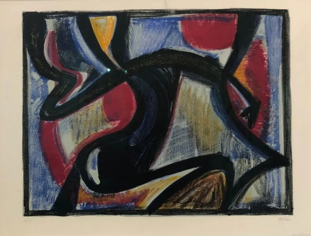 リトグラフ Atlan - Les Hespérides 