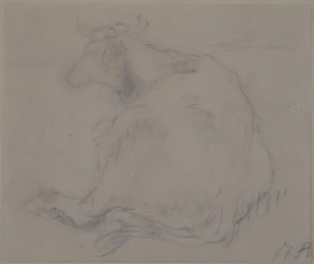 技術的なありません Auberjonois - Liegende Kuh / Reclining cow
