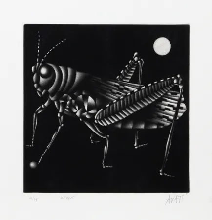 メゾチント彫法 Avati - Criquet