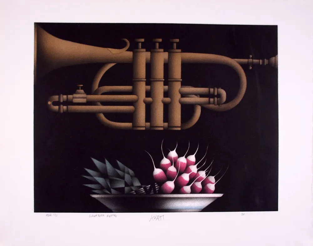 メゾチント彫法 Avati - Grandeur nature