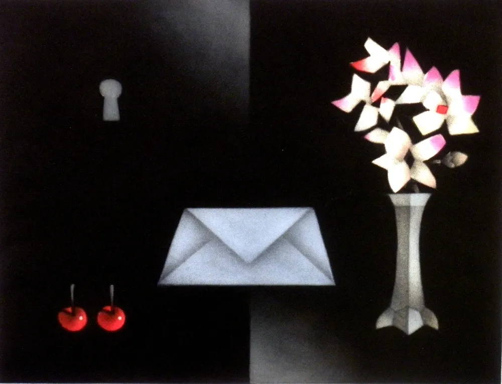 メゾチント彫法 Avati - La lettre a Edgar Allan P.