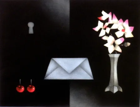 メゾチント彫法 Avati - La lettre a Edgar Allan P.