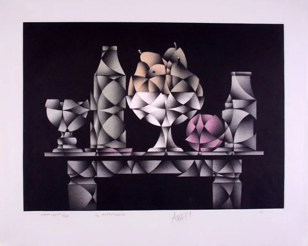 メゾチント彫法 Avati - La Maubeugeoise