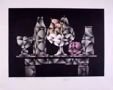 メゾチント彫法 Avati - La Maubeugeoise