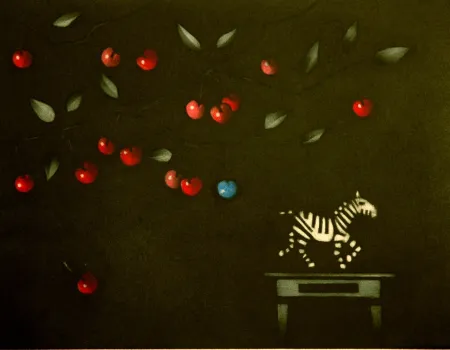 メゾチント彫法 Avati - La zebre a Montmorency