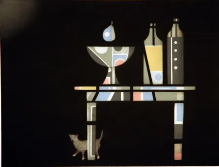 メゾチント彫法 Avati - Le table catalane