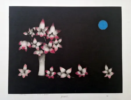 メゾチント彫法 Avati - Minuit a Bangkok