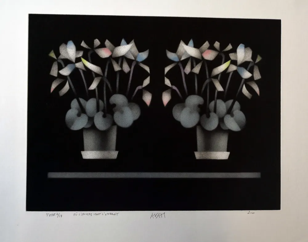 メゾチント彫法 Avati - Ou l'enverse vaut l'endroit