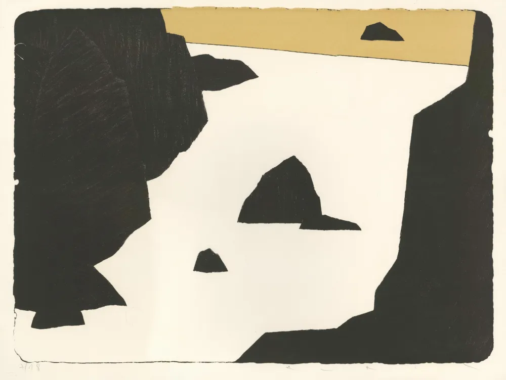 リトグラフ Avril - Bretagne - Ocre