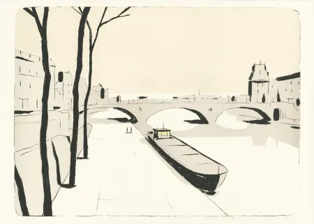 リトグラフ Avril - L'Aube