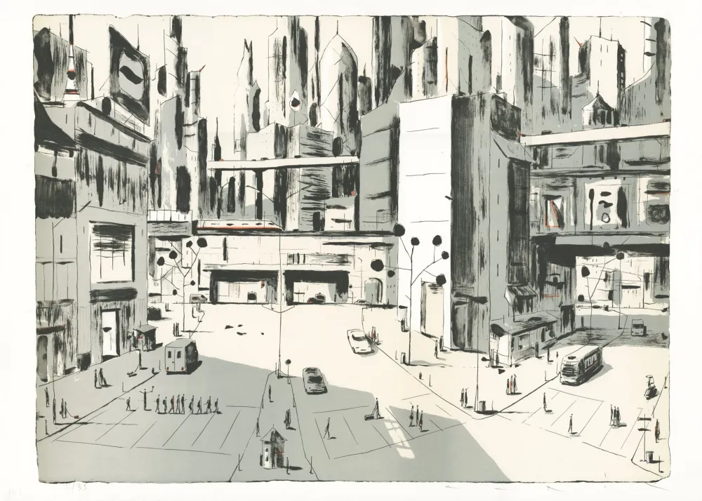 リトグラフ Avril - Tokyo