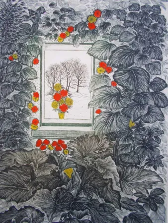 リトグラフ Ayuso - Solana