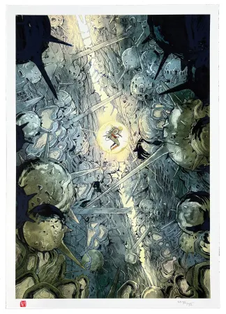 デジタル版画 Bablet - Silent Jenny (Gold)