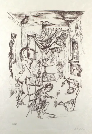 リトグラフ Bachem - Alternde Paris zum Muttertag