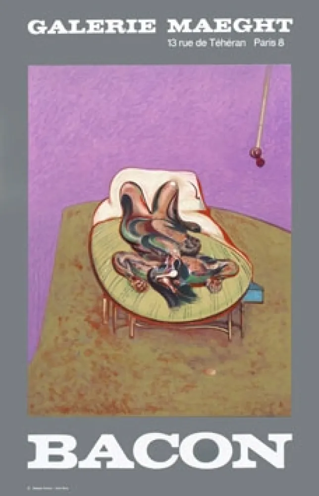 掲示 Bacon - Affiche en lithographie