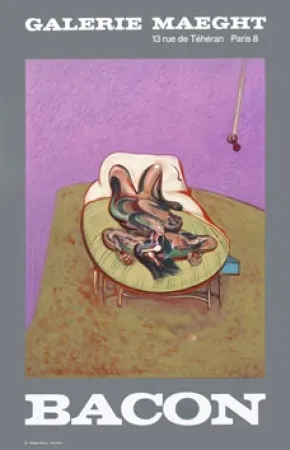 掲示 Bacon - Affiche en lithographie