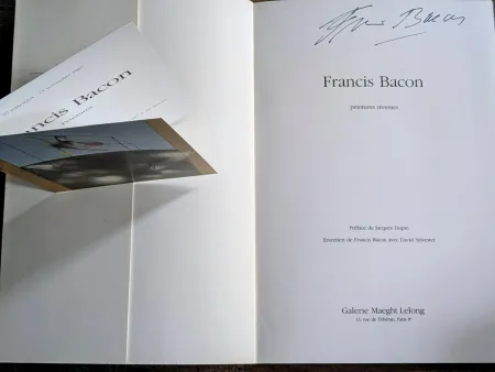 技術的なありません Bacon - Francis Bacon - Peintures Récentes,  Hand-Signed catalog and invitation,  1984