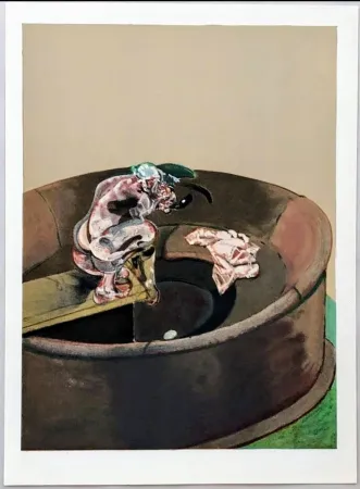 リトグラフ Bacon - Francis Bacon - Portrait of George Dyer Crouching, Original lithograph, 1966