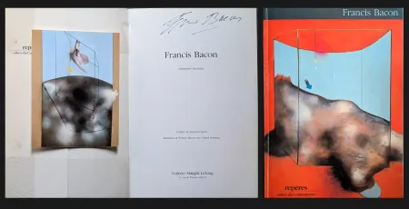 挿絵入り本 Bacon - Hand-Signed catalog - Peintures Récentes - Hand-Signed catalog with invitation, 1984