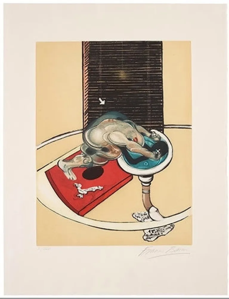 エッチングと　アクチアント Bacon - Man at the washbasin