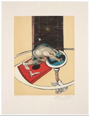 エッチングと　アクチアント Bacon - Man at the washbasin