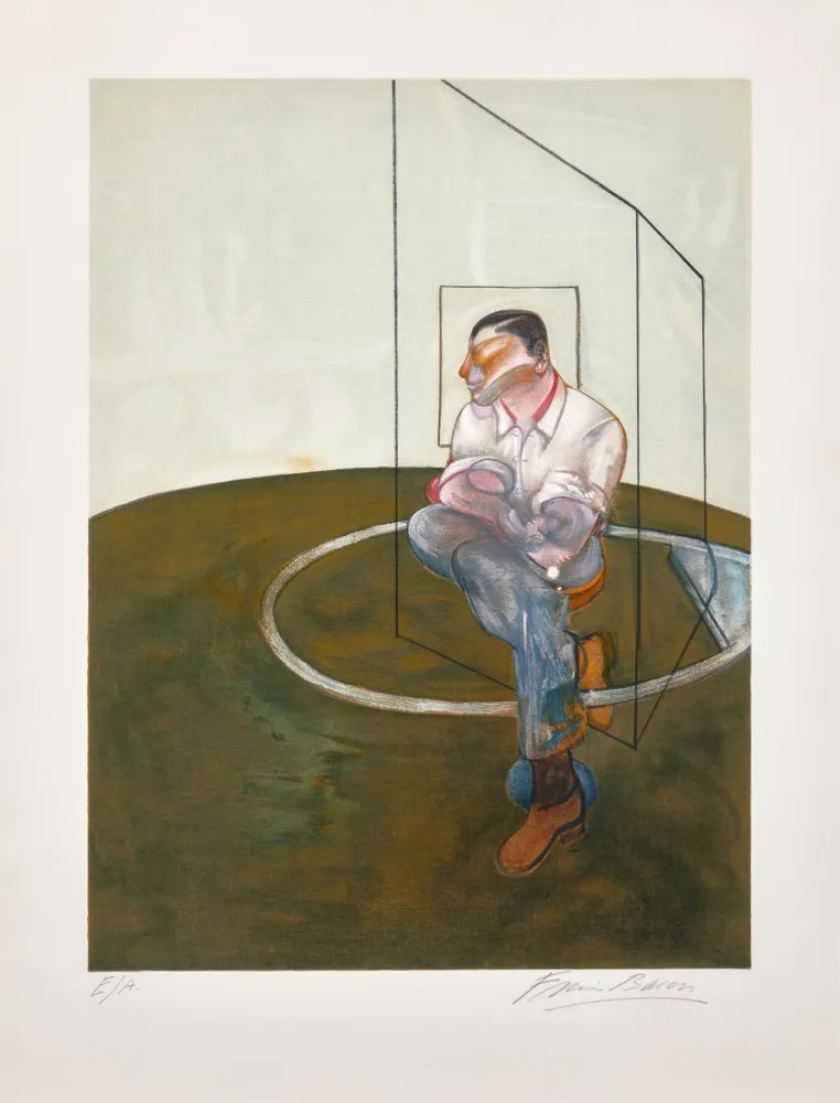 リトグラフ Bacon - Portrait of John Edwards