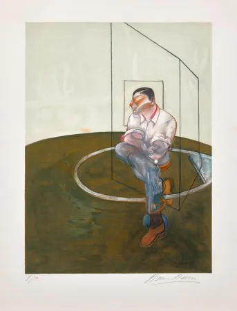 リトグラフ Bacon - Portrait of John Edwards