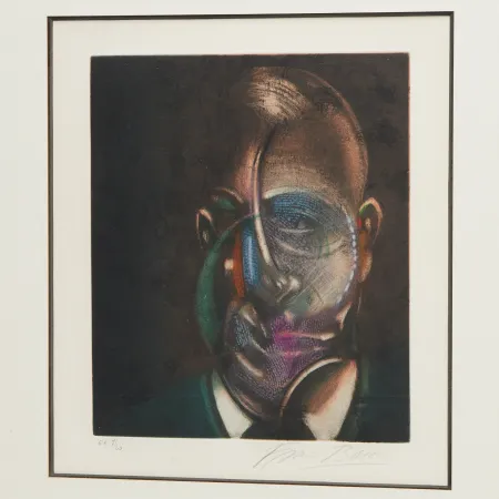 彫版 Bacon - Portrait of Michel Leiris 