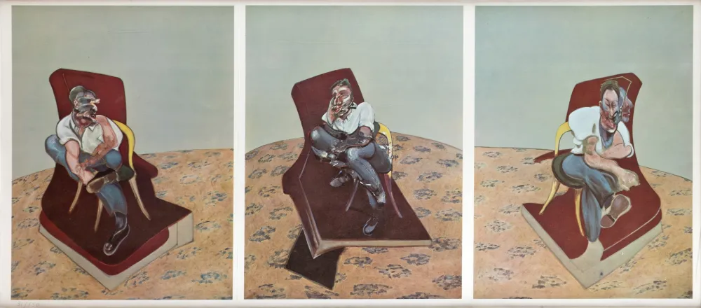 リトグラフ Bacon - Portrait von Lucien Freud 