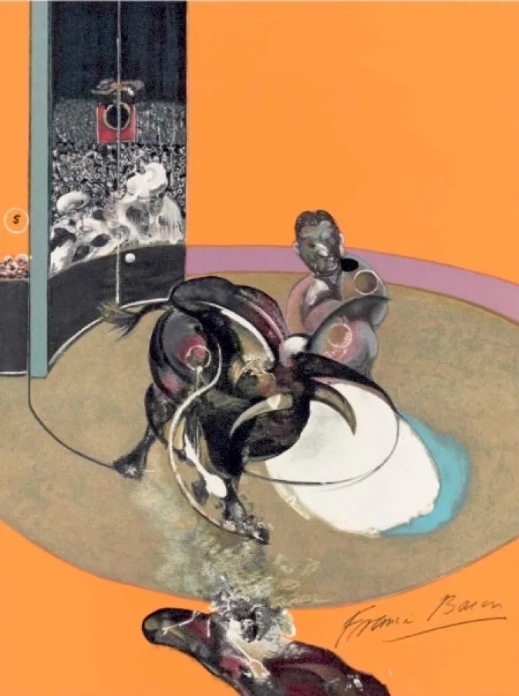 リトグラフ Bacon -  Study for bullfight, n° 1 