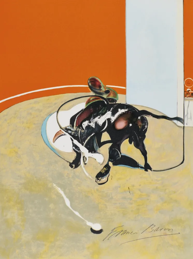 リトグラフ Bacon - Study for bullfight, n° 3