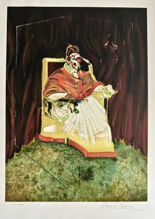 リトグラフ Bacon - Study for Portrait of Pope Innocent X after Velasquez