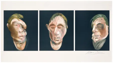 リトグラフ Bacon - Three studies for a Self-Portrait