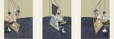 リトグラフ Bacon - Three Studies of a Male Back 