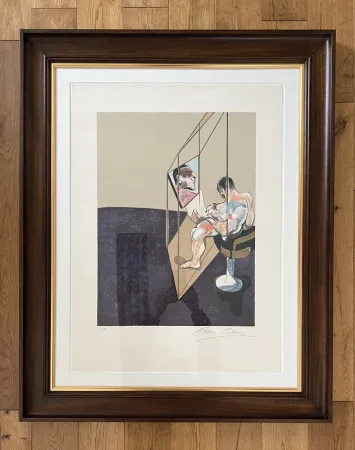 リトグラフ Bacon - Three Studies of Male Back (One Work - Right hand panel of the triptych)