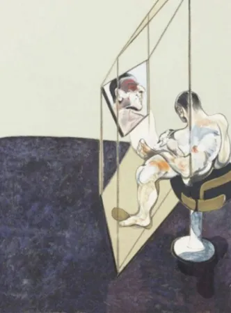 リトグラフ Bacon - Three Studies of Male Back (One Work - Right hand panel of the triptych)