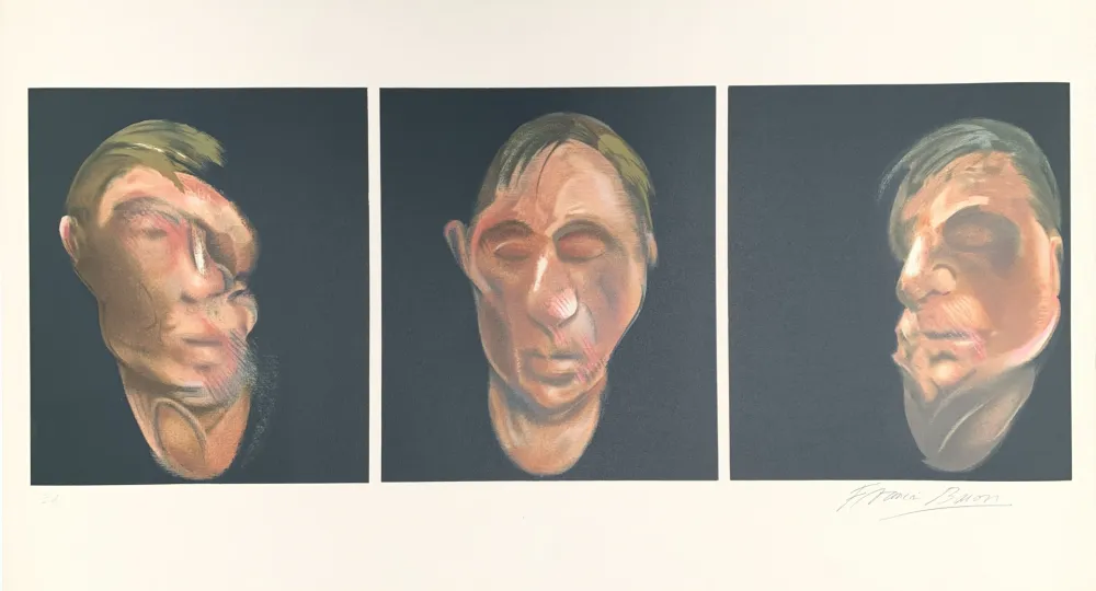 リトグラフ Bacon - Trois études pour un autoportrait