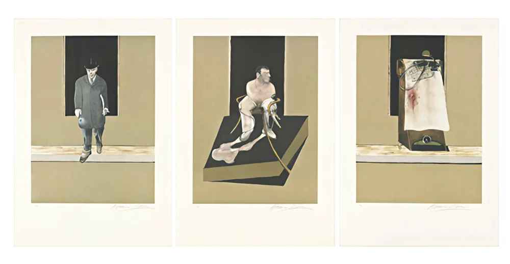 リトグラフ Bacon - Tryptych 1986/1987