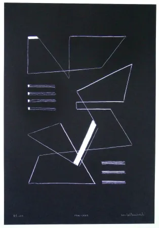 シルクスクリーン Badiali - Composizione (tavola 10)