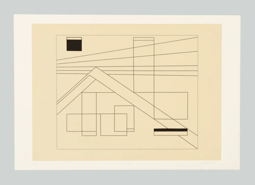 シルクスクリーン Badiali - Composizione (tavola 4)