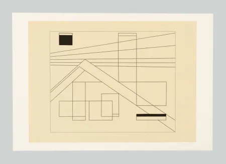 シルクスクリーン Badiali - Composizione (tavola 4)