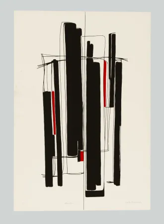 シルクスクリーン Badiali - Composizione (tavola 8)