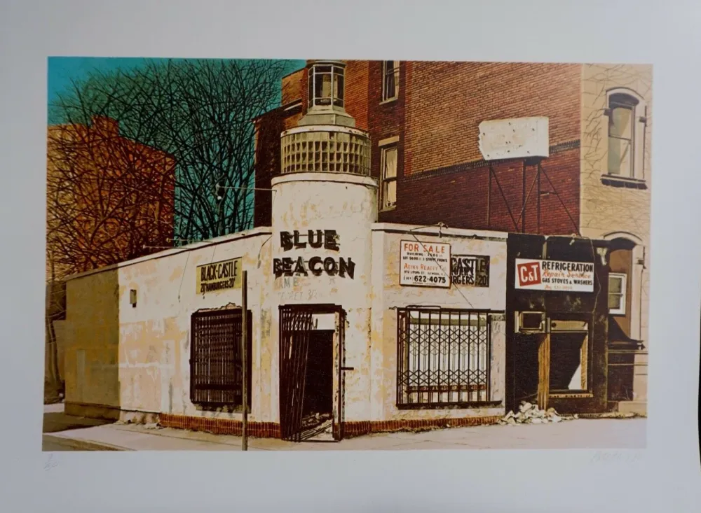 シルクスクリーン Baeder - Blue Beacon