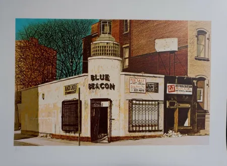 シルクスクリーン Baeder - Blue Beacon