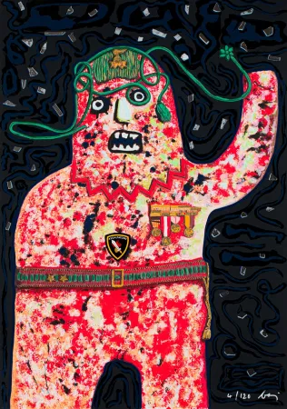 シルクスクリーン Baj - Assaltatore