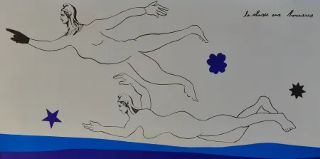 リトグラフ Baj - Chasse aux honneurs