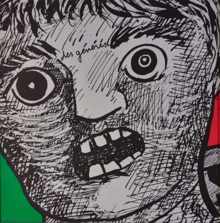 リトグラフ Baj - Des Générs